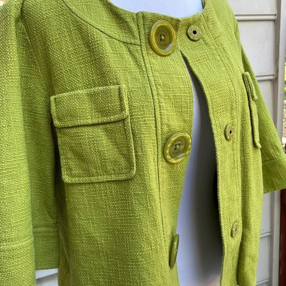 Michael Kors Matching Green Set- Dress & Blazer Size 12